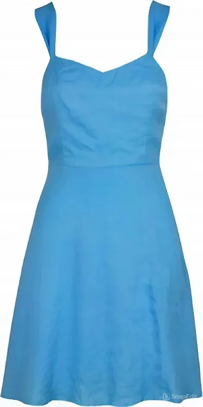 Chic Sophistication Malibu Mini Dress In Blue