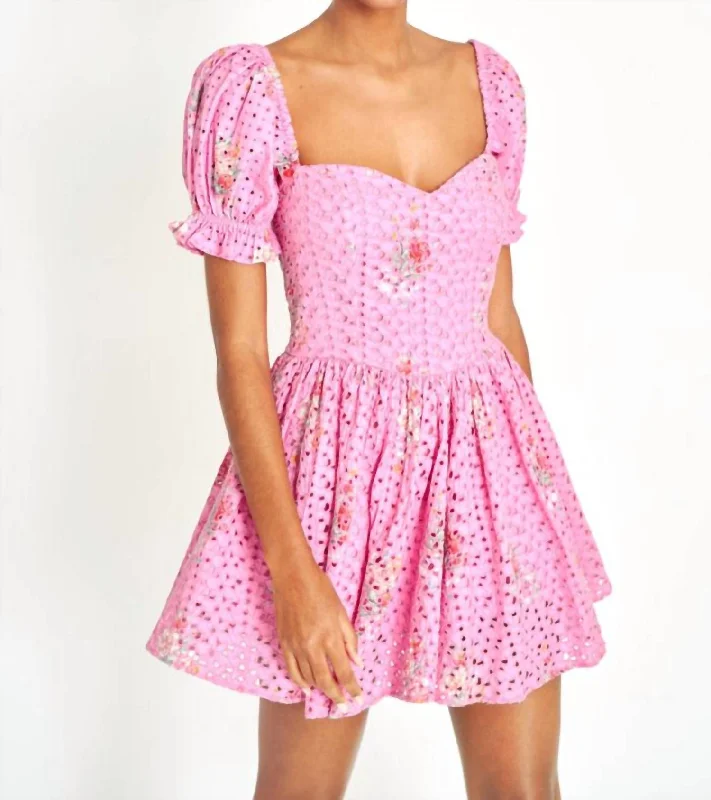 Exclusive Sale Altima Mini Dress In Pink Parade