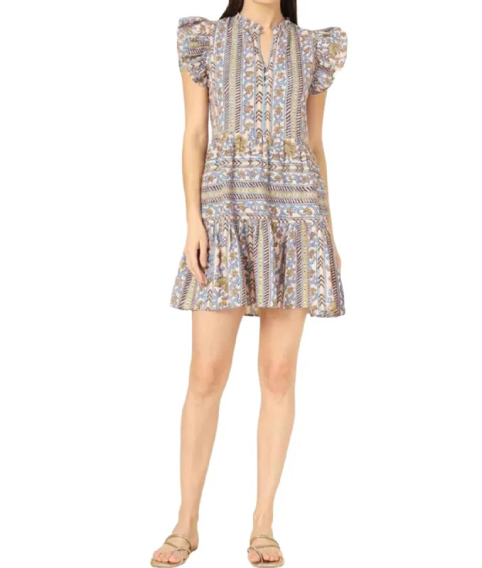 Casual Chic Wilora Mini Dress In Nirali Whisper