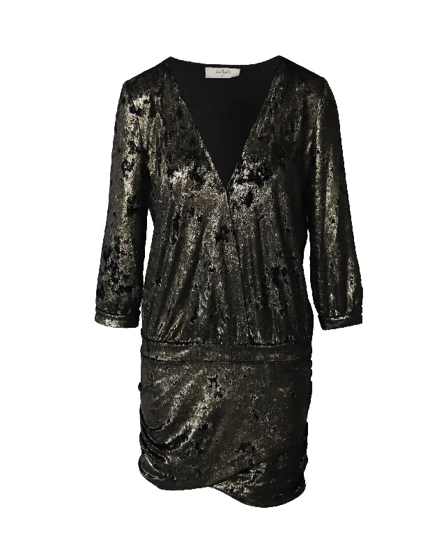 Statement Piece Ba&Sh Galaxie Mini Dress in Black Polyester