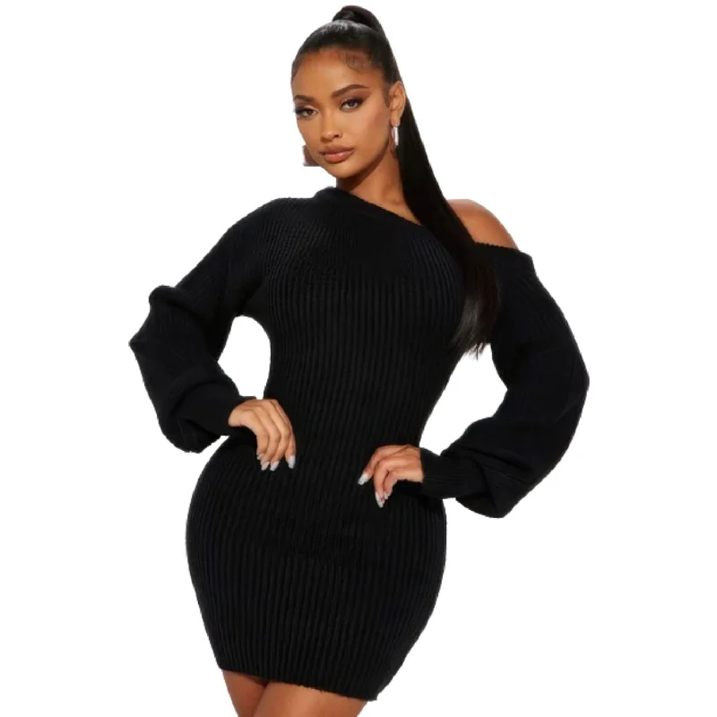 Sweater Knit Mini Dress