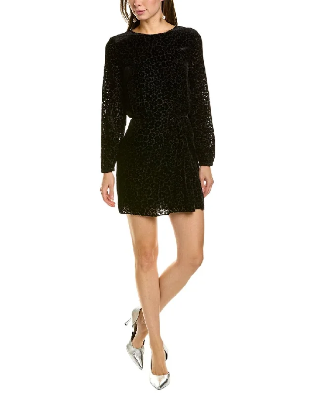 End - Of - Month Blowout The Kooples Velvet Burnout Mini Dress