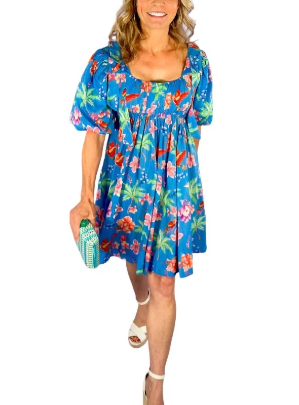 Summer Fashion Blake Mini Dress In Parrot