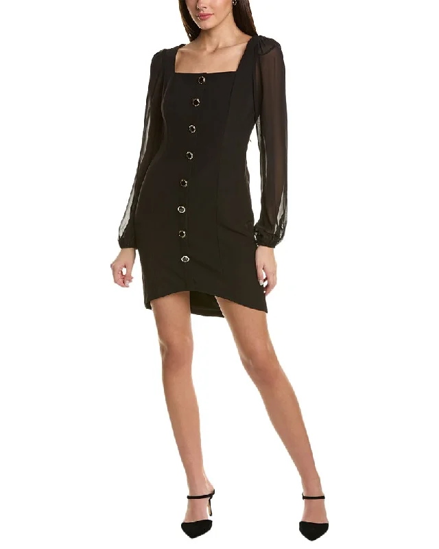 Celebrate With Big Savings Laundry by Shelli Segal Button Mini Dress