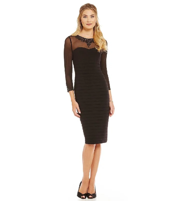 Exclusive Sale Adrianna Papell - Long Sleeve Banded Bodycon Dress AP1E200120SC