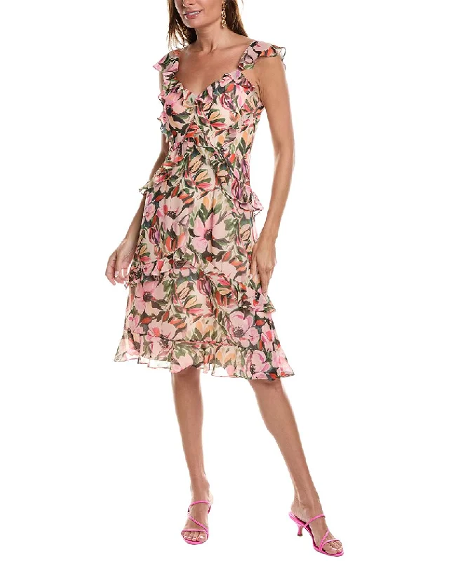 Celebrate With Big Savings Mikael Aghal Printed Midi Dress