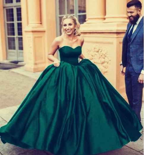 Fashion Forward dark green prom dresses ball gown cg2830