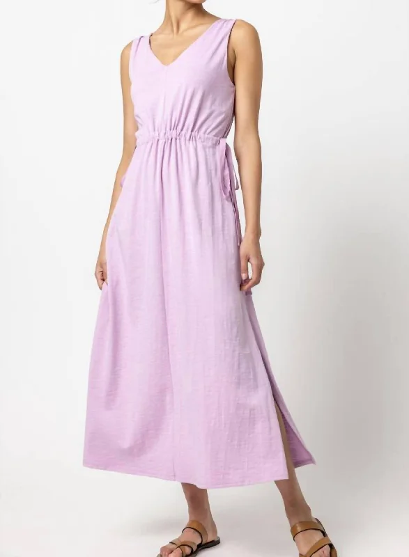 Save On Inspired Styles Drawcord Waist Maxi Dress In Calypso