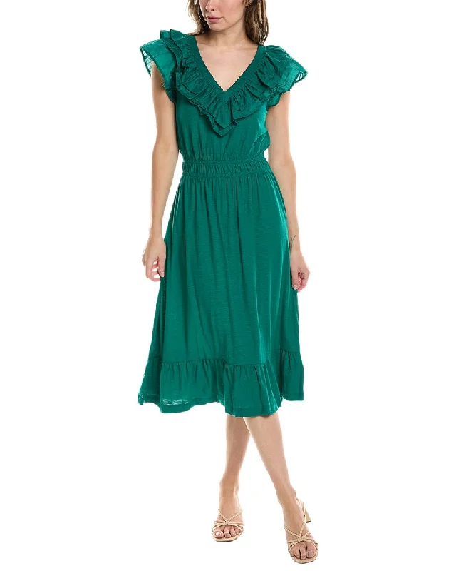 Big Savings On Rustic Countryside Styles Nation LTD Aria Ruffle Midi Dress