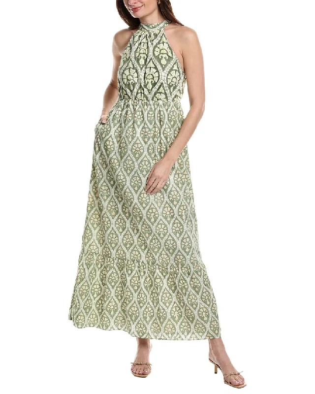 Lighten Up With Nordic Styles Garrie B Halter Maxi Dress