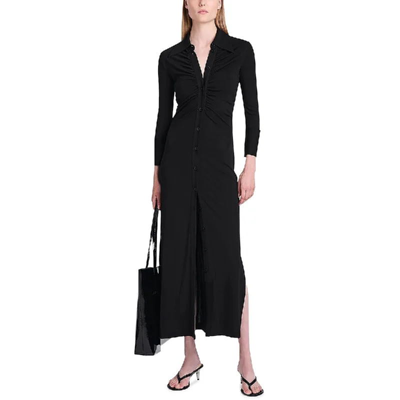 Fashion For Every Occasion Proenza Schouler Womens Buttons Slits Bodycon Dress