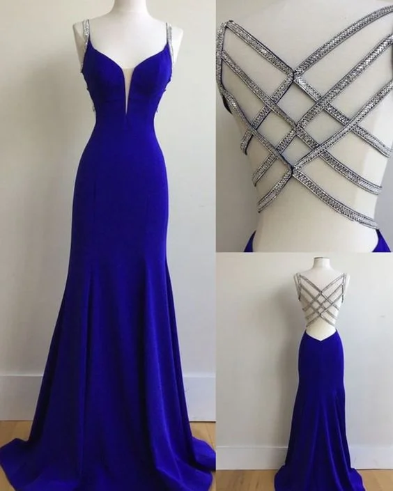 Trend Alert Royal Blue Prom Dress For Teens, Prom Dresses, Graduation School Party Gown cg982