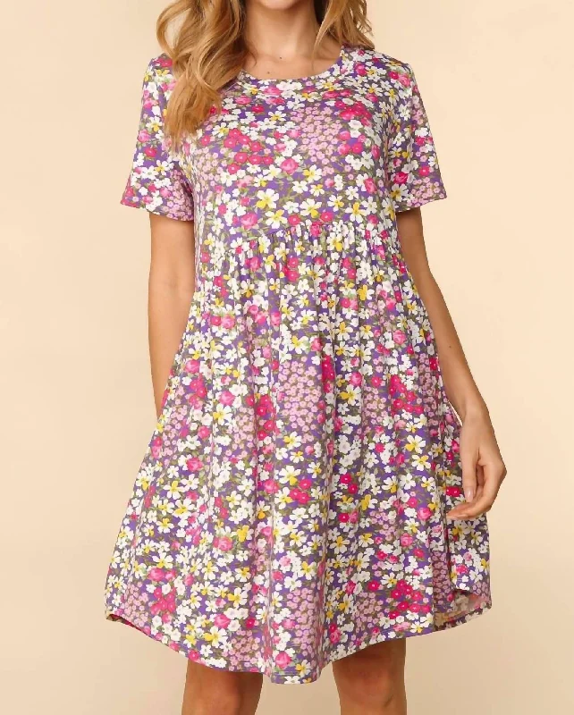 Special Offer Forever Floral Dress In Lavender Fields