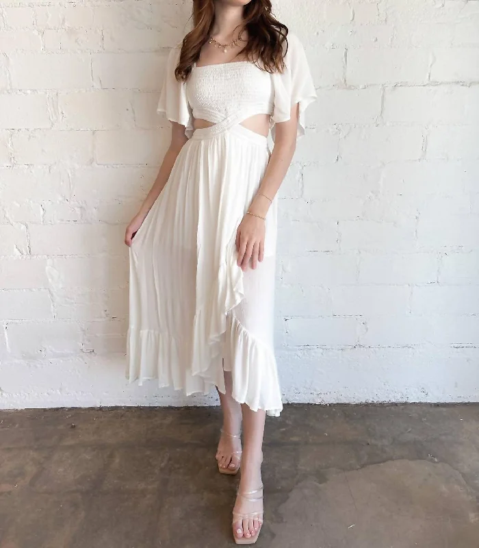 End - Of - Month Blowout Mamma Mia Maxi Dress In White