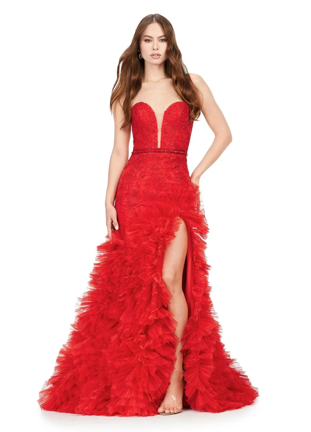 End - Of - Month Blowout Flame Gown