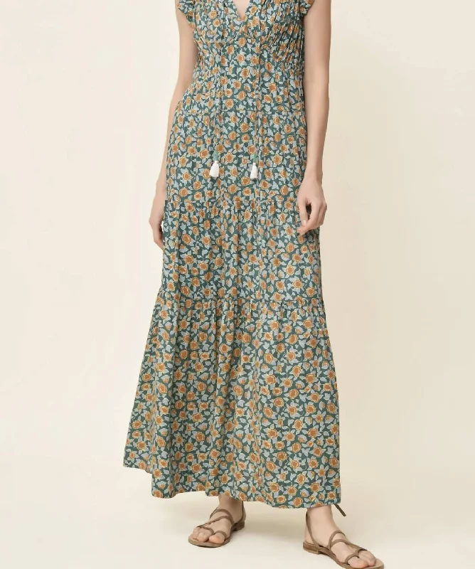 Trendy Styles Jacqueline Maxi Dress In Felice Fern