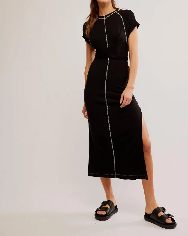 Spring Fling Sale Sunni Midi Dress In Black