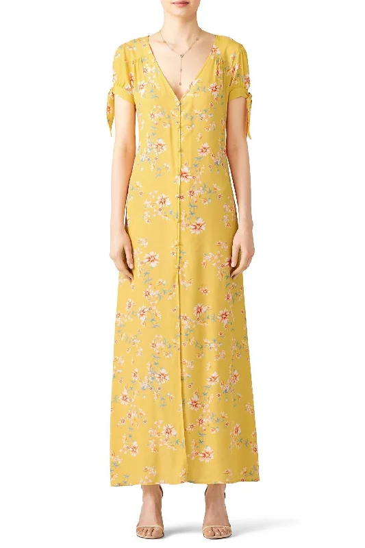 Fashion-Forward Outfits Touch Of Honey Ale Maxi Dress In Yellow