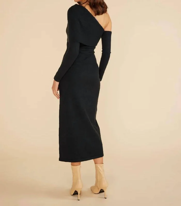 Seasonal Sale Kaia Knit Maxi Dress In Black