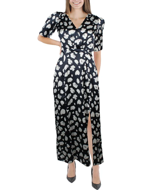 Chic Styles Aimee Womens Printed Long Maxi Dress