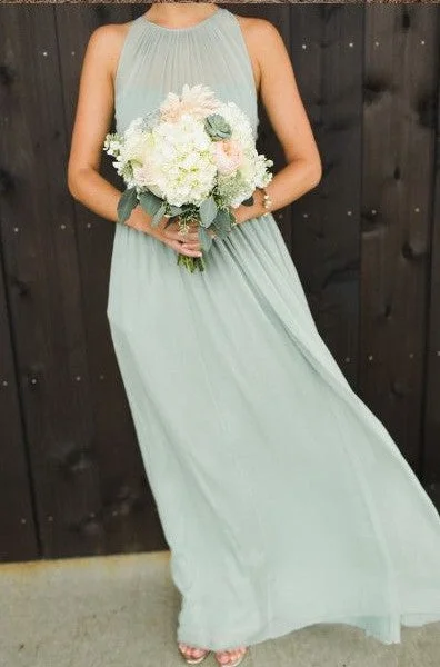 Update With Cottagecore Styles Full Length Sage Green Bridesmaid Dress