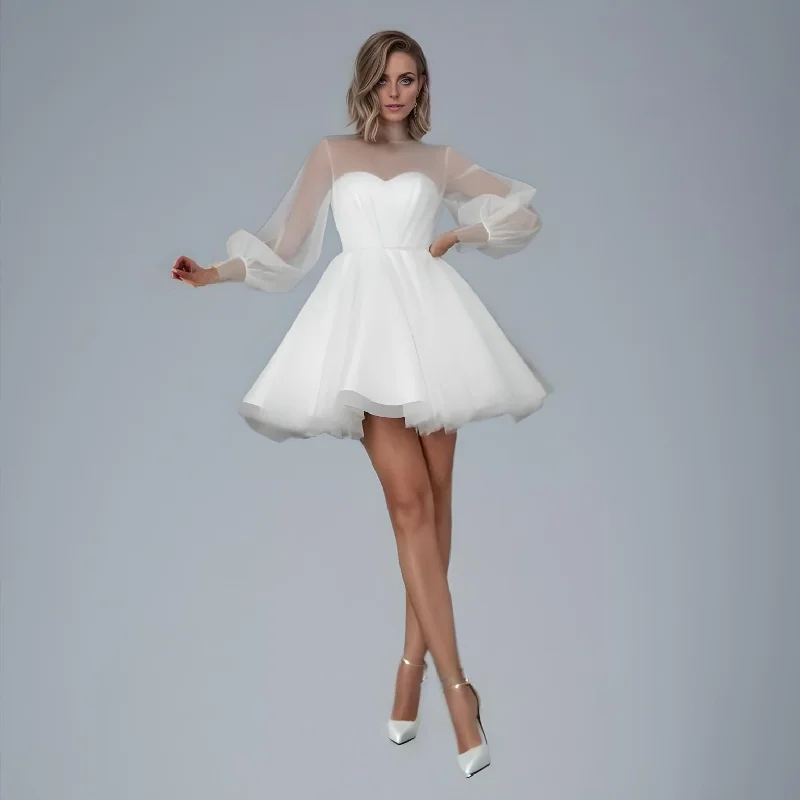 Latest Fashion RIVER Short Wedding Dress