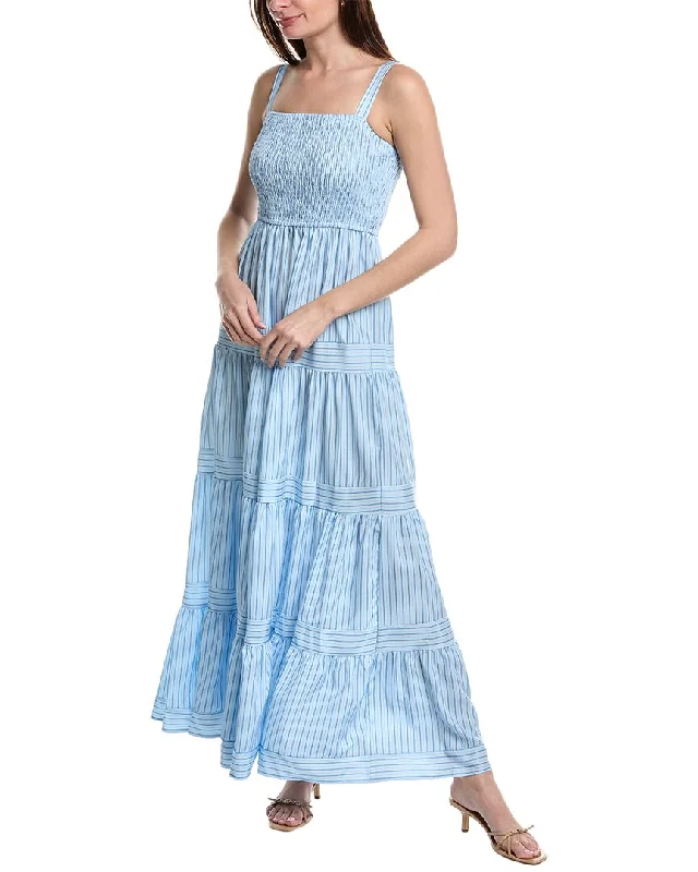 Spring Fashion Maison Maar Smocked Maxi Dress