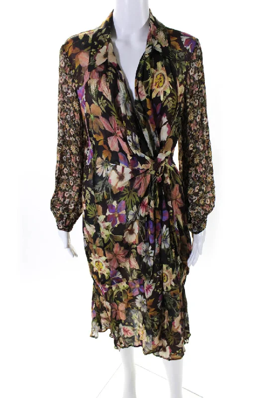 Special Occasion Wear Hilton Hollis Women's Autumn Floral Dress Multicolor