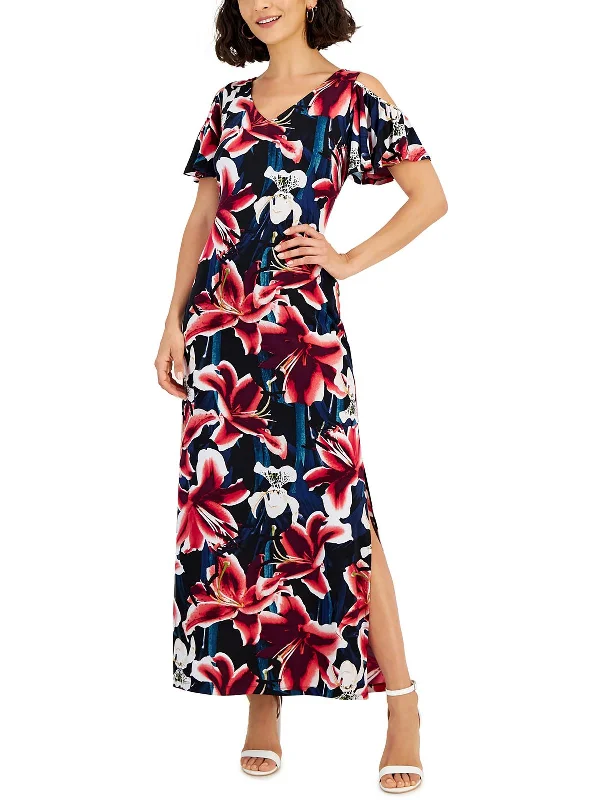 Great Prices On Feminine Styles Womens Maxi V-Neck Maxi Dress