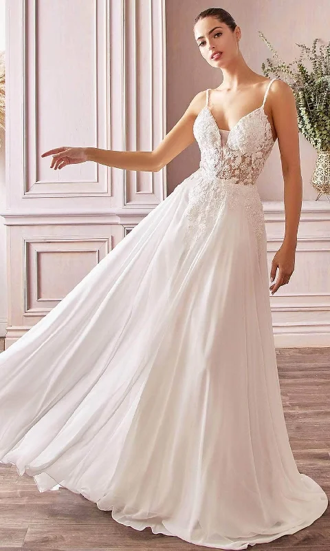 End Of Season Sale Ladivine TY11 - Chiffon A-Line Bridal Gown