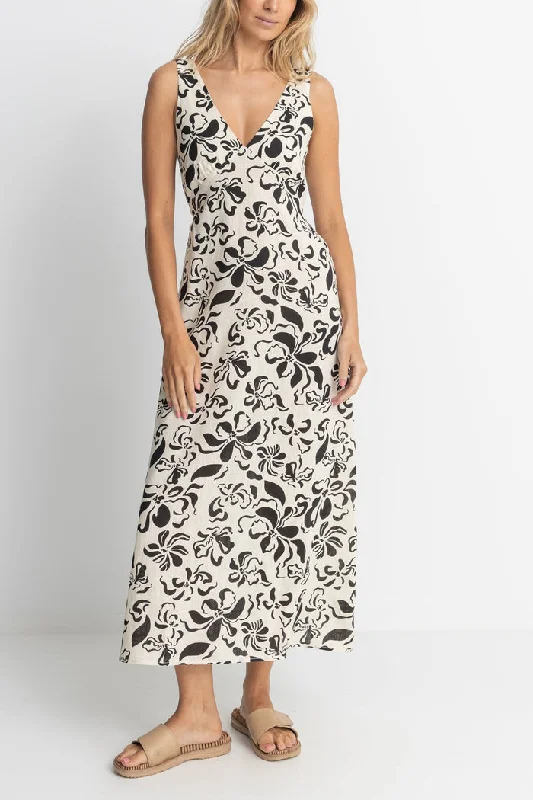 Budget-Friendly Fashion Rhythm Sundance Floral Maxi Dress - NATURAL