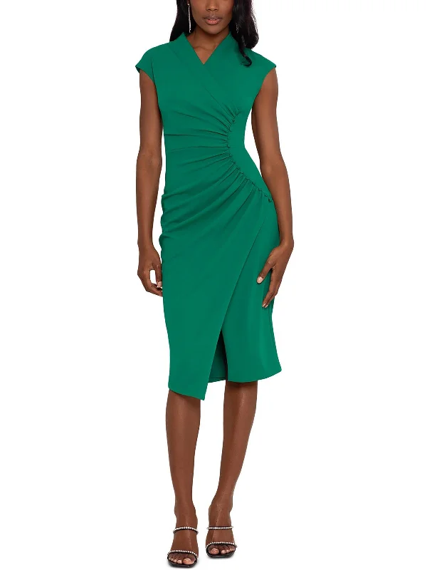 Anniversary Sale Womens V Neck Midi Midi Dress