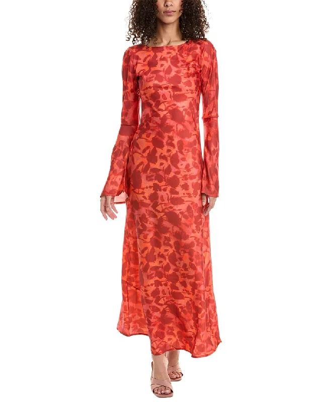 Fashion-Forward Femme Society Printed Maxi Dress