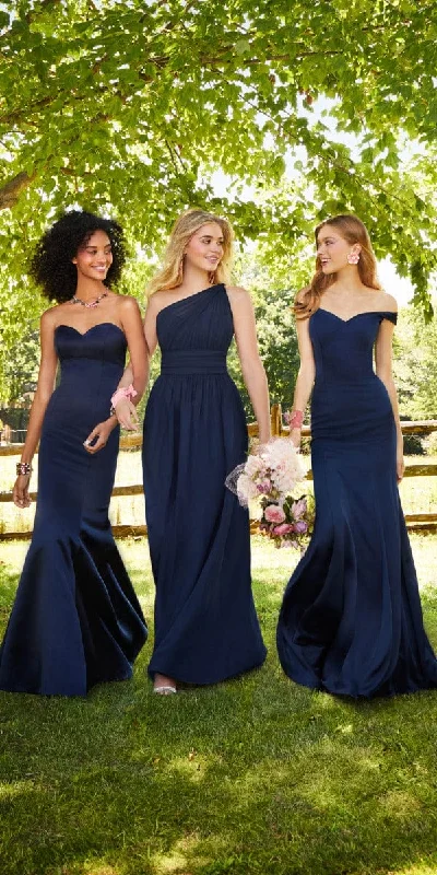 Fashion Deal One Shoulder Illusion Bridesmaid Dress - Missy