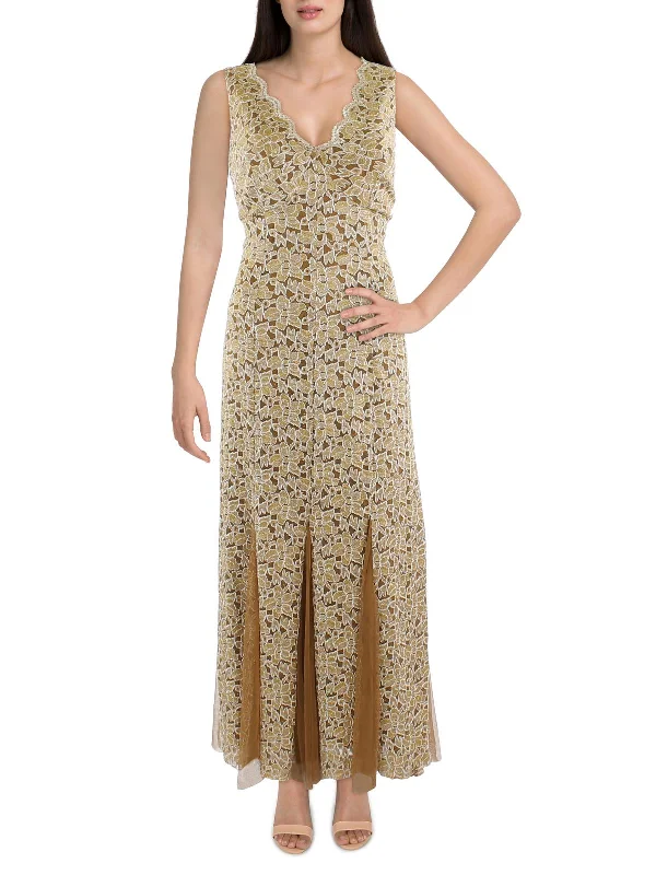 First Order Discount Womens Metallic Maxi Maxi Dress