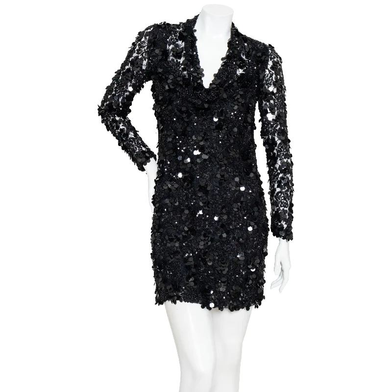 Trend Alert Sequined Bodycon Mini Dress