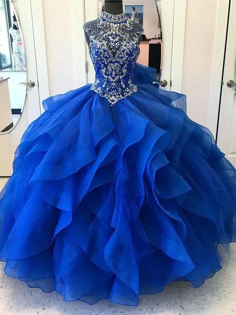 Big Savings On Rustic Countryside Styles high neck quinceanera dresses,princess quinceanera dresses,royal blue quinceanera dresses,ball gown prom dresses  cg2271