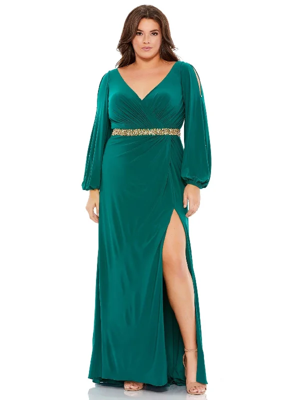 Flash Deals Mac Duggal 67747 Fabulouss Long Plus Size Dress