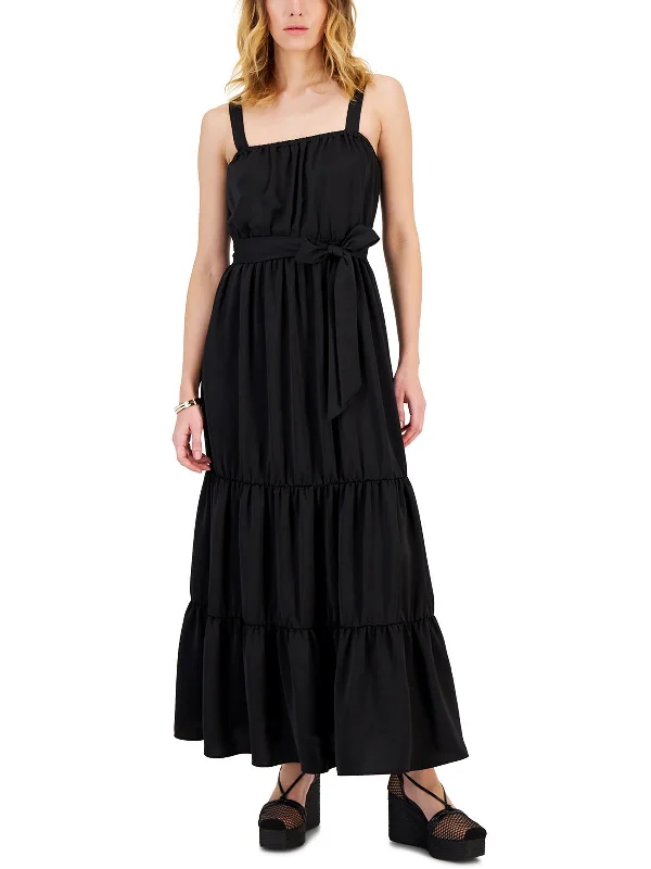 Clearance Event Womens Tiered Ruffled Maxi Dress