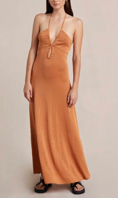 Buy More, Save More Indya Knit Maxi Dress In Desert Sun