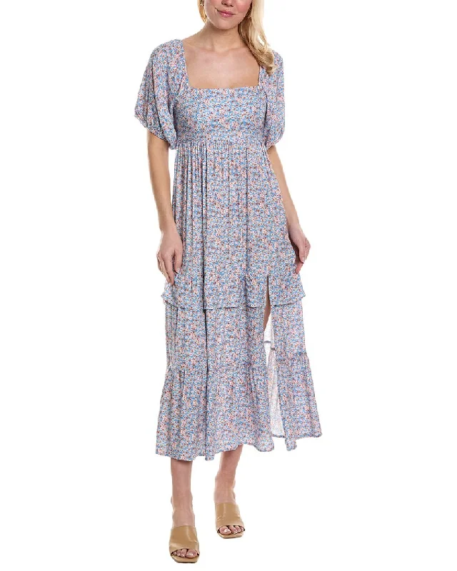 Limited - Time Bundle Saltwater Luxe Puff Sleeve Maxi Dress