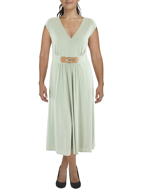 Limited Quantities Womens Buckle Long Maxi Dress