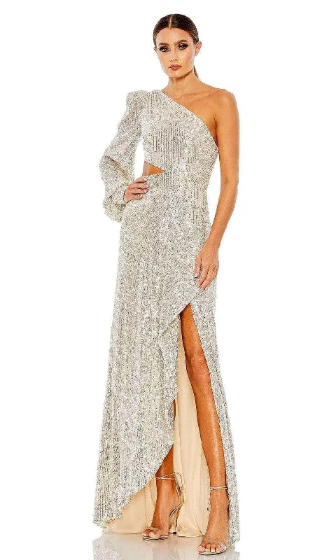 Spring Fashion Ieena Duggal - 26730 Long Sleeve Allover Sequined Dress