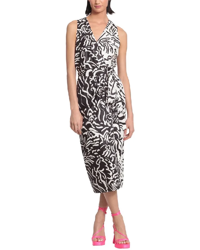 Trendy Styles Donna Morgan Twill Midi Dress