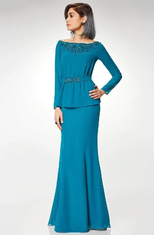 Fashion-Forward Outfits Clarisse M6538 - Long Sleeve Chiffon Formal Dress