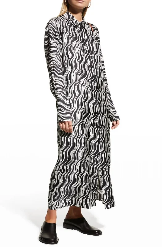 Save On Inspired Styles Cocoon Maxi Dress In Black