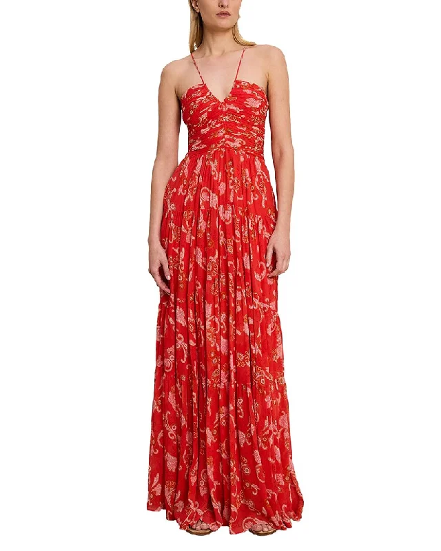 Spring Fashion A.L.C. Annalise Silk Maxi Dress