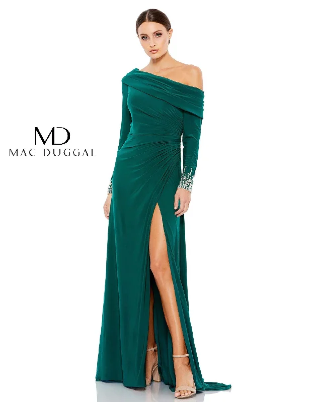 Flash Deals Mac Duggal 12231 Long Formal Fitted Evening Dress