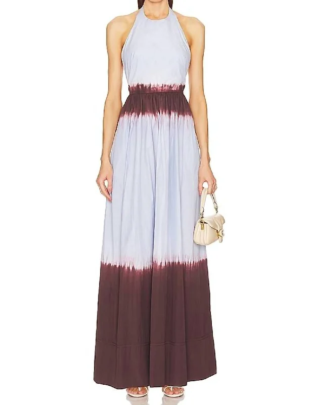 Wardrobe Refresh Blair Maxi Dress In Fudge & Sky Blue