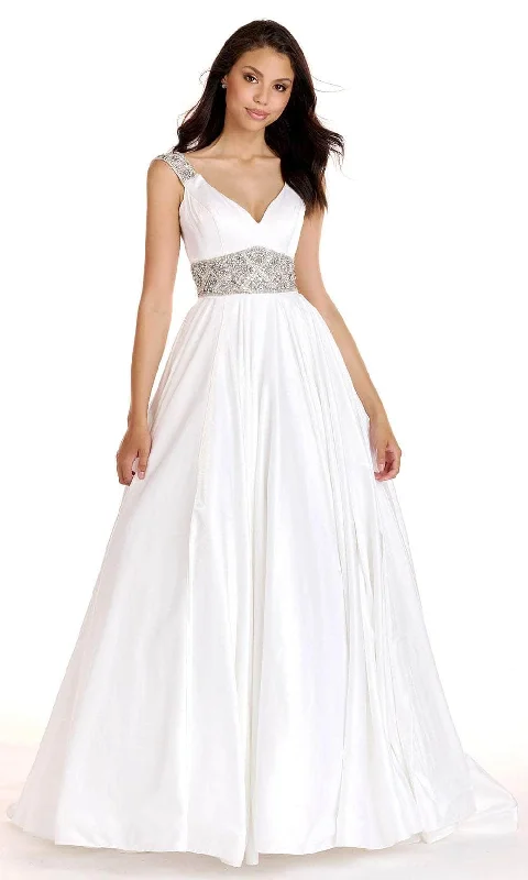 Casual Chic Ava Presley 27796 - Bejeweled Waist Prom Dress